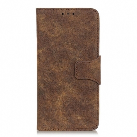 Flip Case voor Samsung Galaxy S21 FE Vintage Splitleer