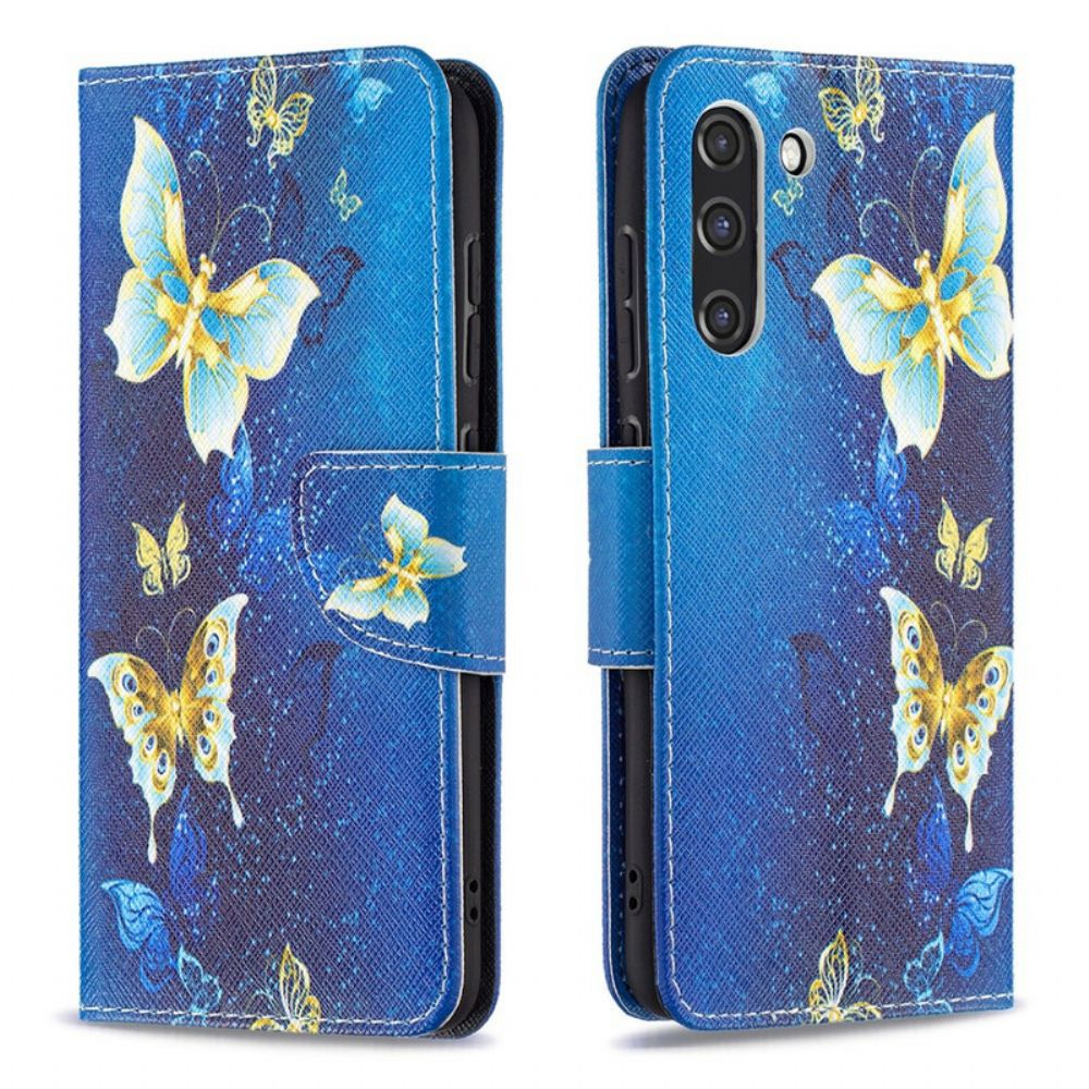 Flip Case voor Samsung Galaxy S21 FE Vlinders Koningen