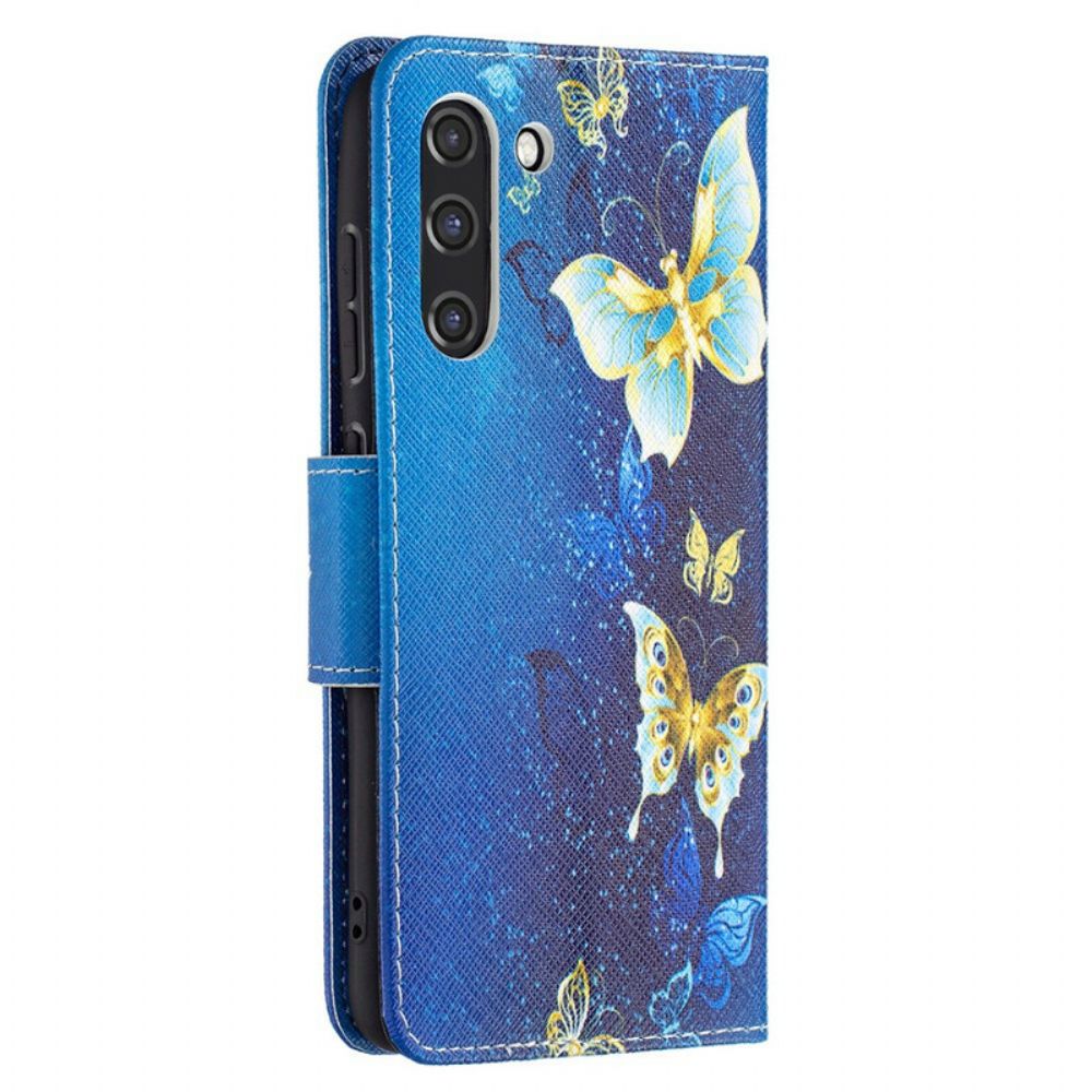 Flip Case voor Samsung Galaxy S21 FE Vlinders Koningen