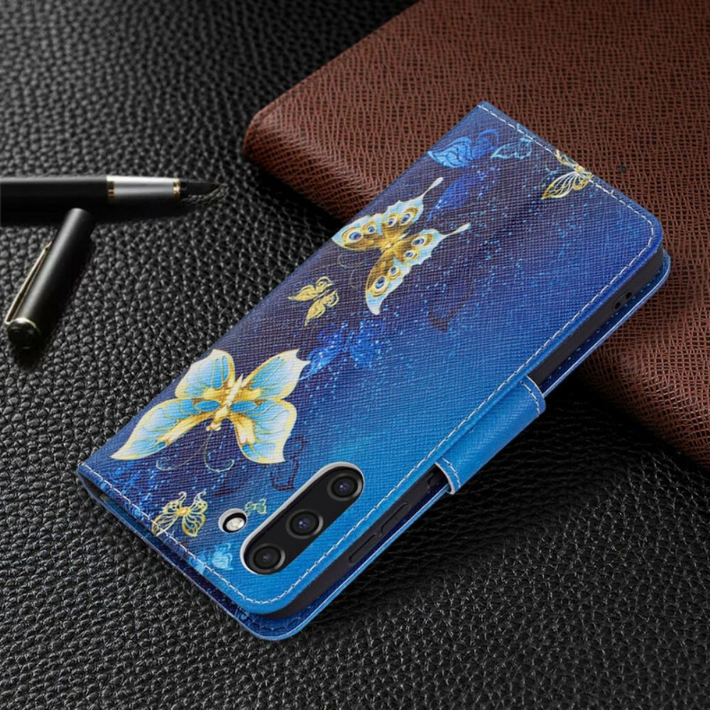 Flip Case voor Samsung Galaxy S21 FE Vlinders Koningen