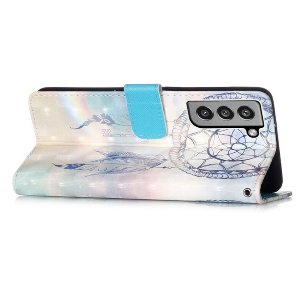 Folio-hoesje voor Samsung Galaxy S21 FE Aquarel Dromenvanger