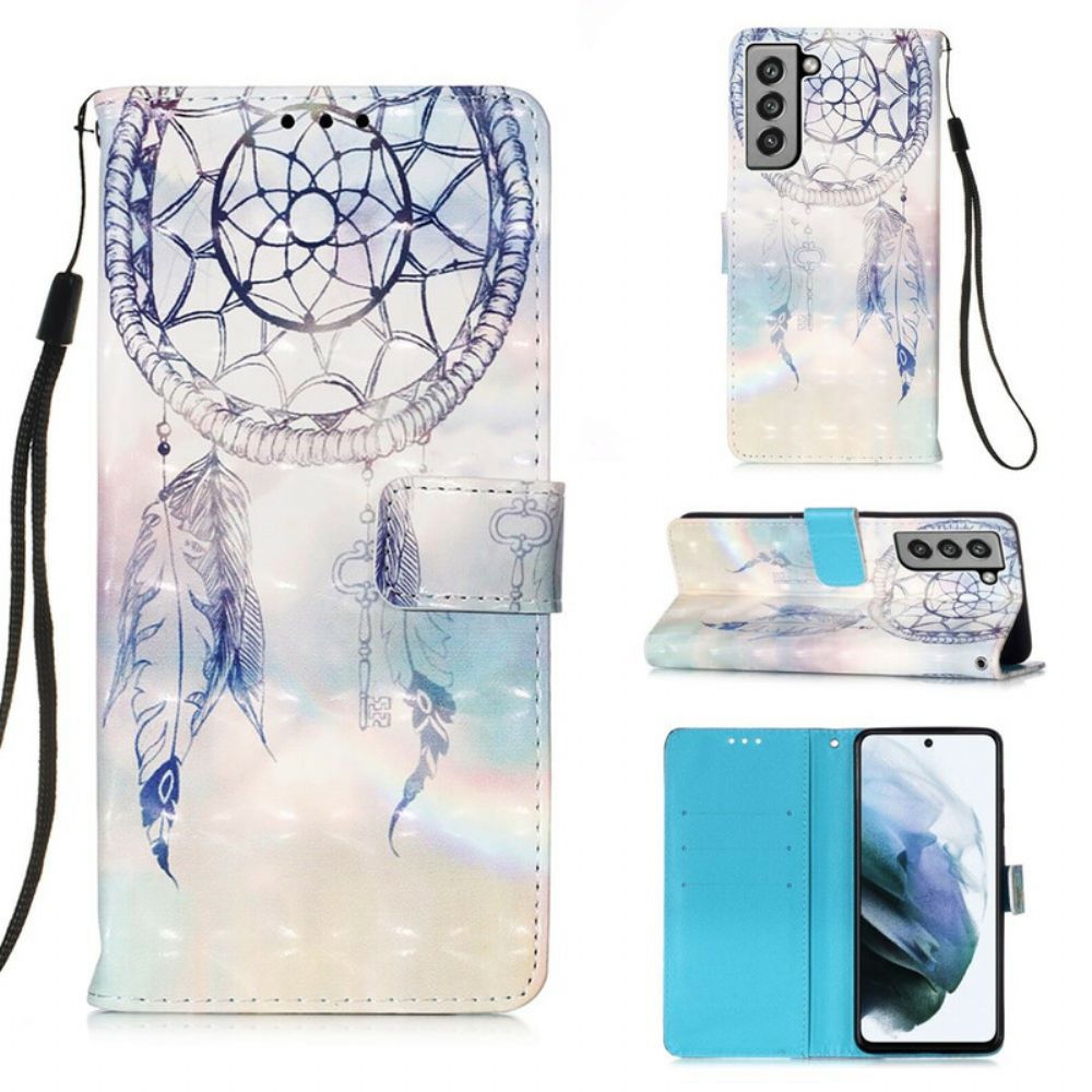 Folio-hoesje voor Samsung Galaxy S21 FE Aquarel Dromenvanger