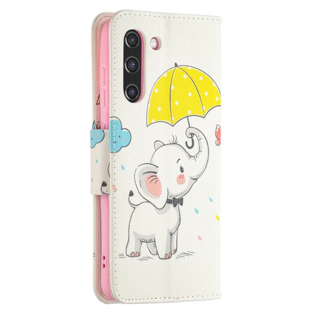 Folio-hoesje voor Samsung Galaxy S21 FE Babyolifant