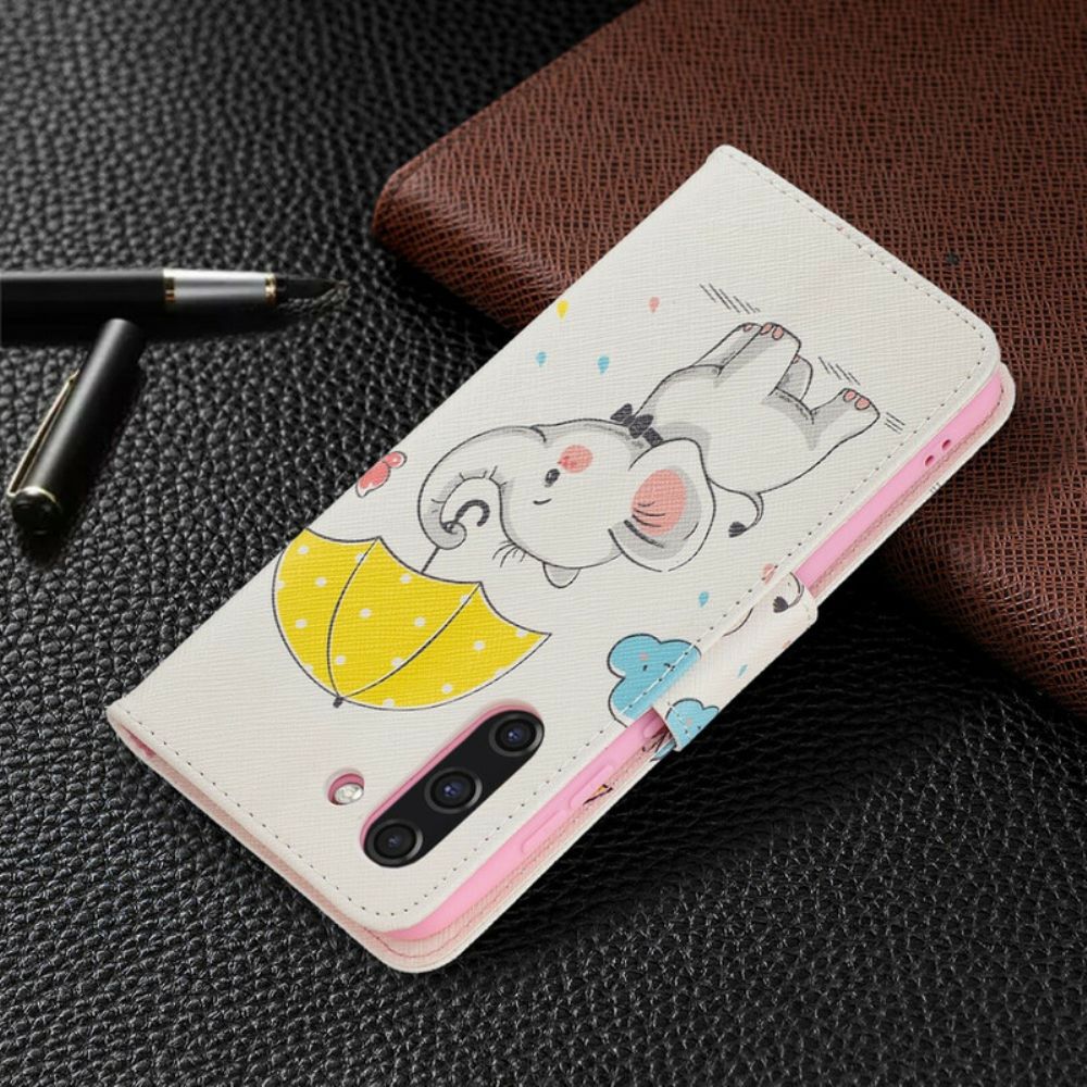 Folio-hoesje voor Samsung Galaxy S21 FE Babyolifant