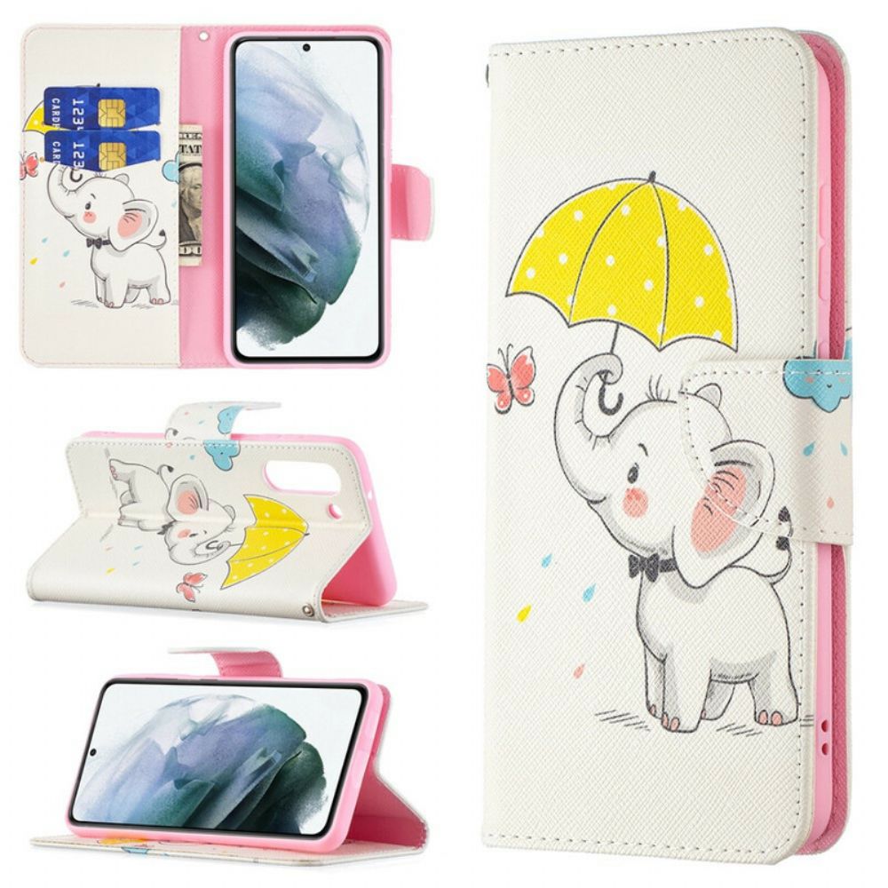 Folio-hoesje voor Samsung Galaxy S21 FE Babyolifant