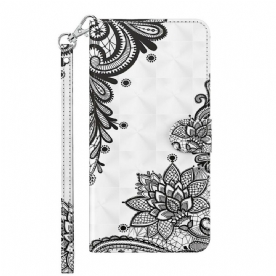 Folio-hoesje voor Samsung Galaxy S21 FE Chique Kant