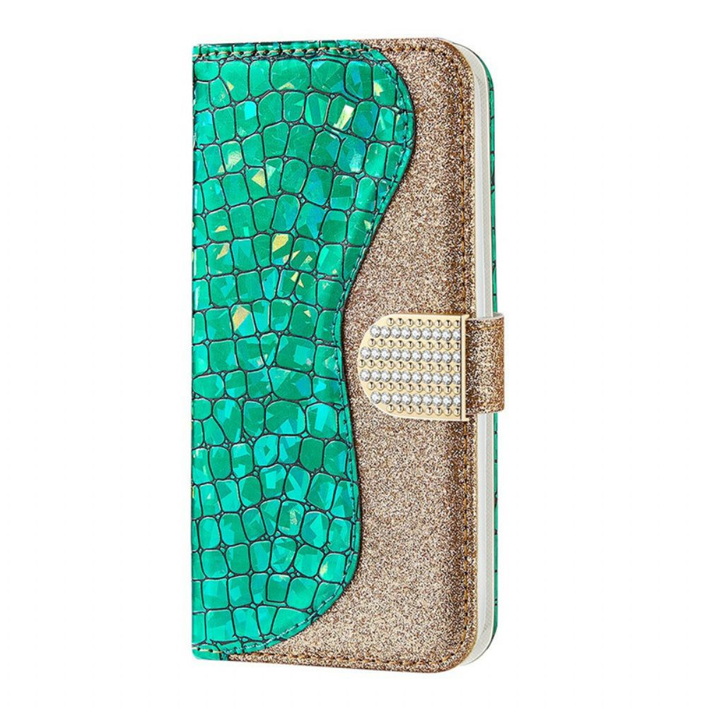 Folio-hoesje voor Samsung Galaxy S21 FE Krok Diamanten