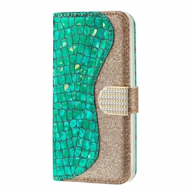 Folio-hoesje voor Samsung Galaxy S21 FE Krok Diamanten