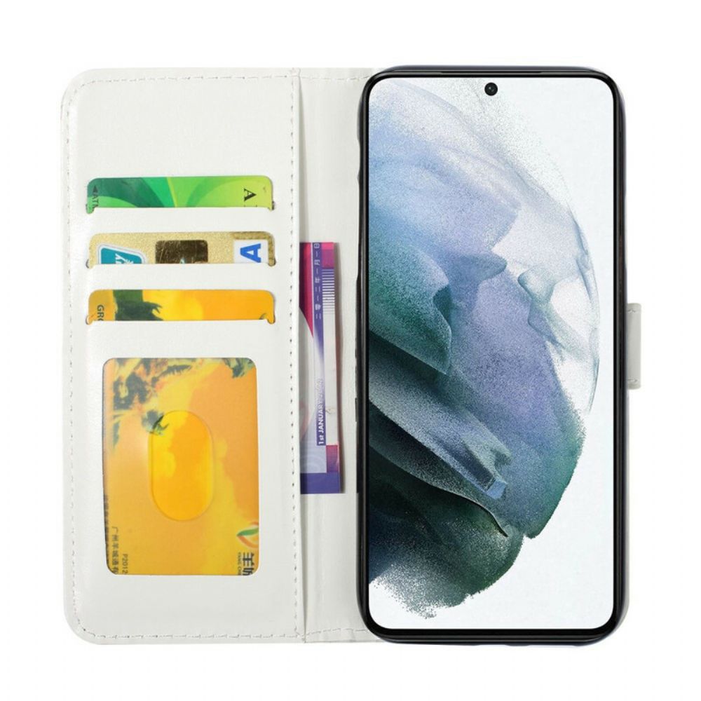 Folio-hoesje voor Samsung Galaxy S21 FE Leven Lach Liefde