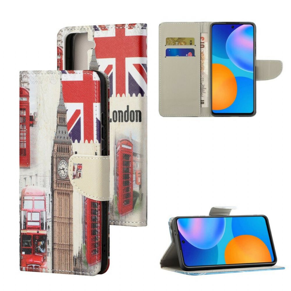 Folio-hoesje voor Samsung Galaxy S21 FE Londen Leven