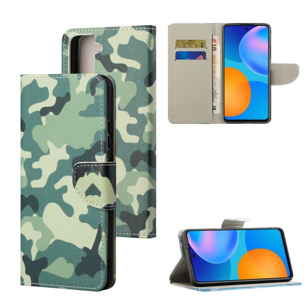 Folio-hoesje voor Samsung Galaxy S21 FE Militaire Camouflage