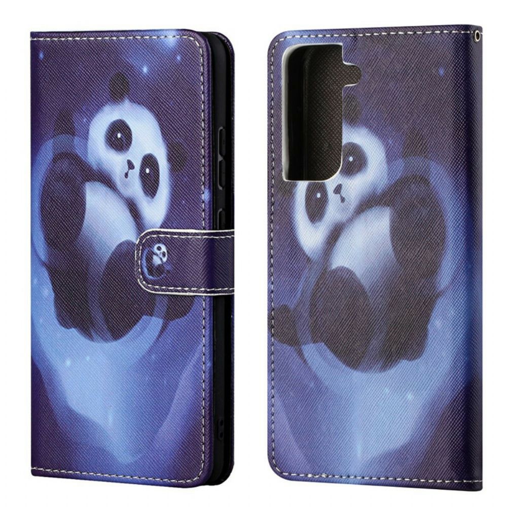 Folio-hoesje voor Samsung Galaxy S21 FE Panda Ruimte