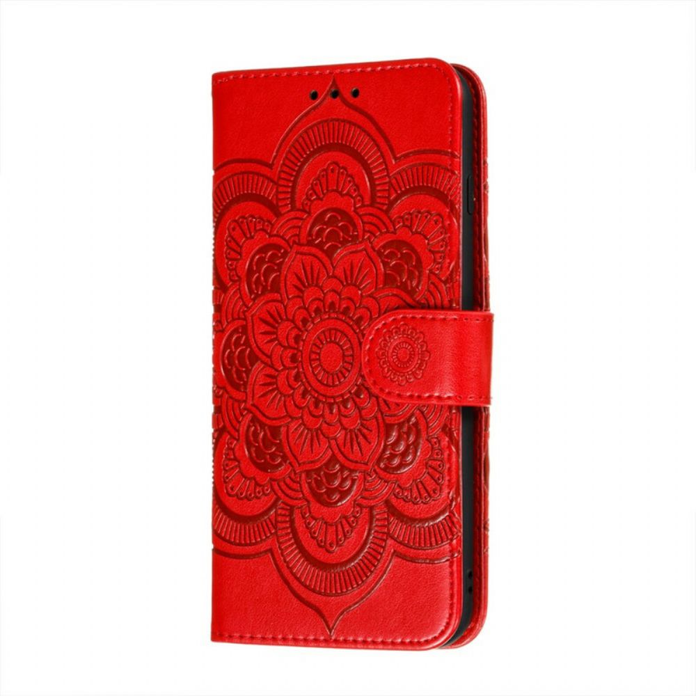 Folio-hoesje voor Samsung Galaxy S21 FE Volledige Mandala