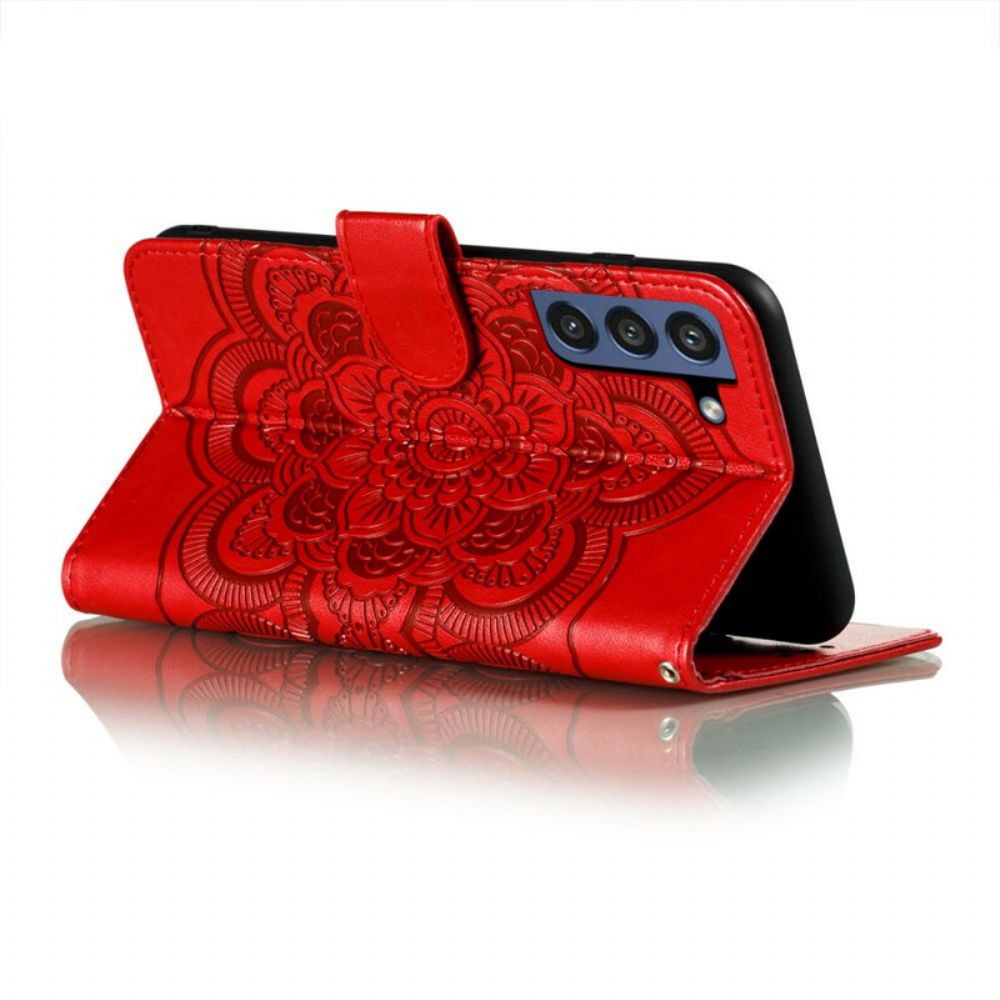 Folio-hoesje voor Samsung Galaxy S21 FE Volledige Mandala