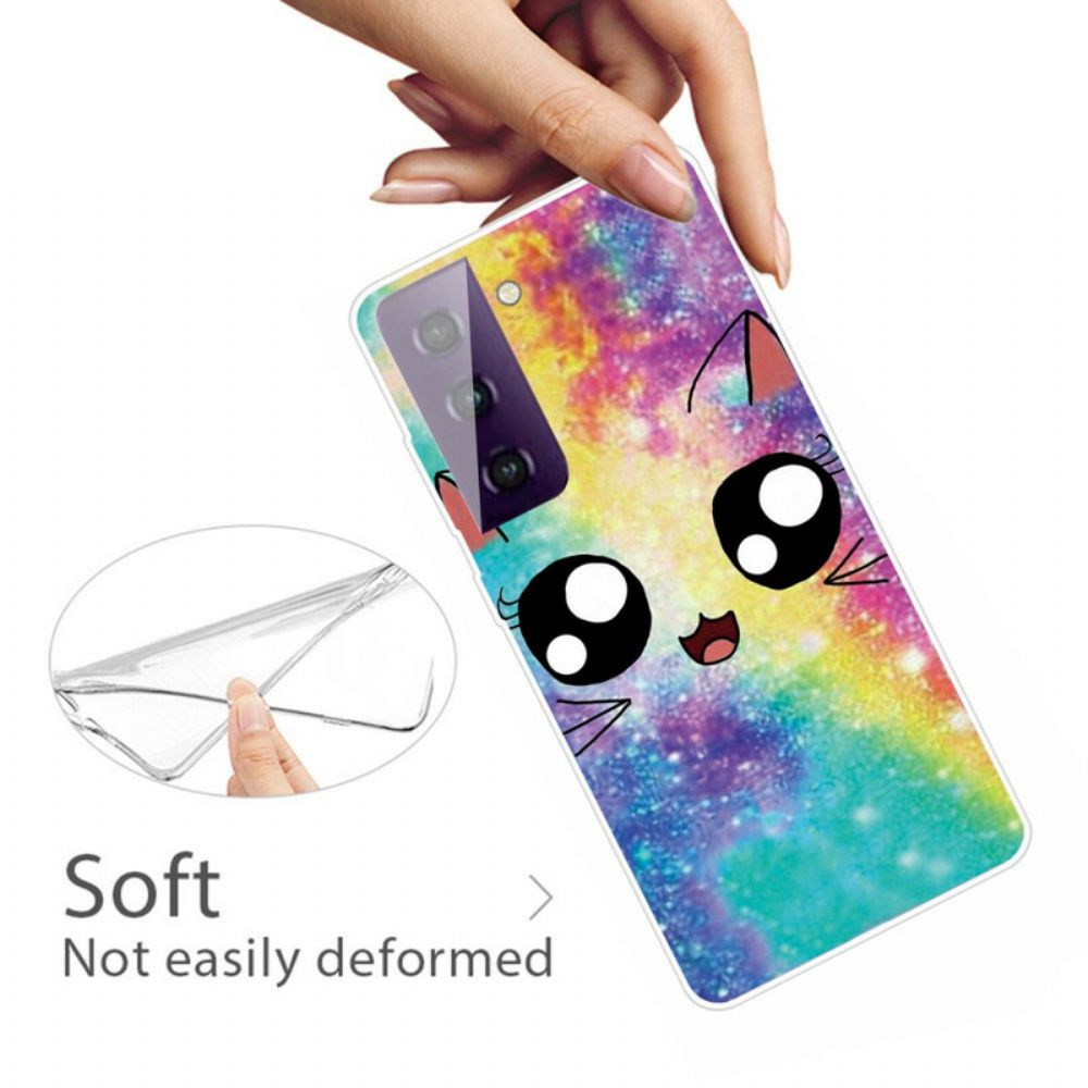 Hoesje voor Samsung Galaxy S21 FE Cartoon Kat