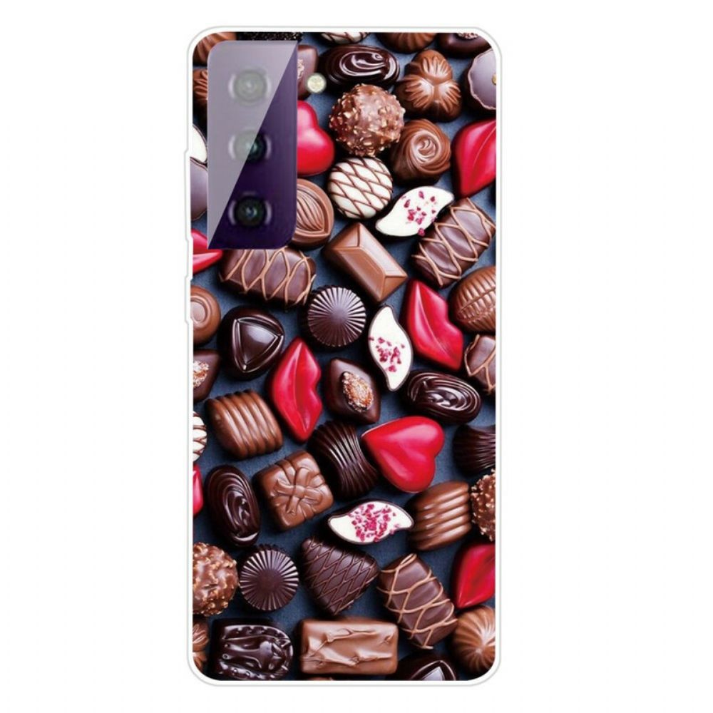 Hoesje voor Samsung Galaxy S21 FE Chocoladeslang