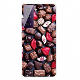 Hoesje voor Samsung Galaxy S21 FE Chocoladeslang