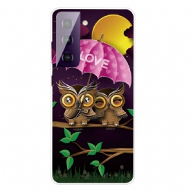 Hoesje voor Samsung Galaxy S21 FE Flexibele Liefdesuilen