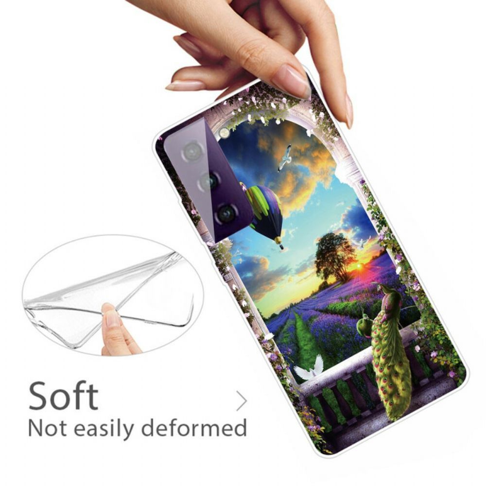 Hoesje voor Samsung Galaxy S21 FE Heteluchtballonslang