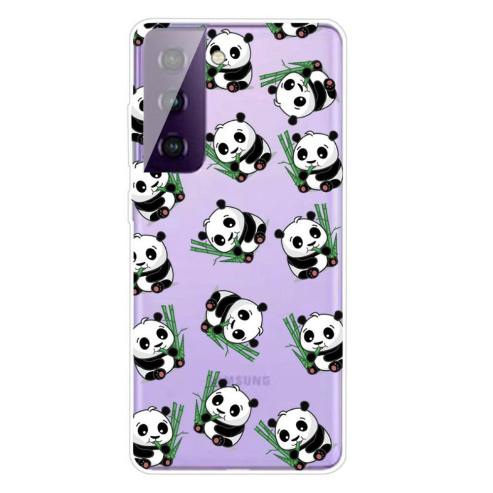 Hoesje voor Samsung Galaxy S21 FE Kleine Panda's