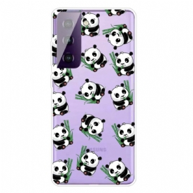 Hoesje voor Samsung Galaxy S21 FE Kleine Panda's