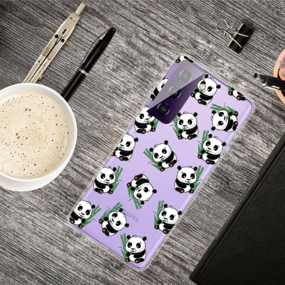 Hoesje voor Samsung Galaxy S21 FE Kleine Panda's