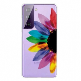 Hoesje voor Samsung Galaxy S21 FE Kleurrijke Bloem