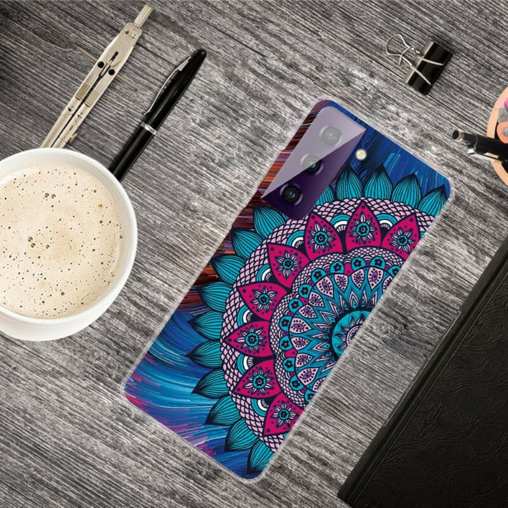 Hoesje voor Samsung Galaxy S21 FE Kleurrijke Mandala