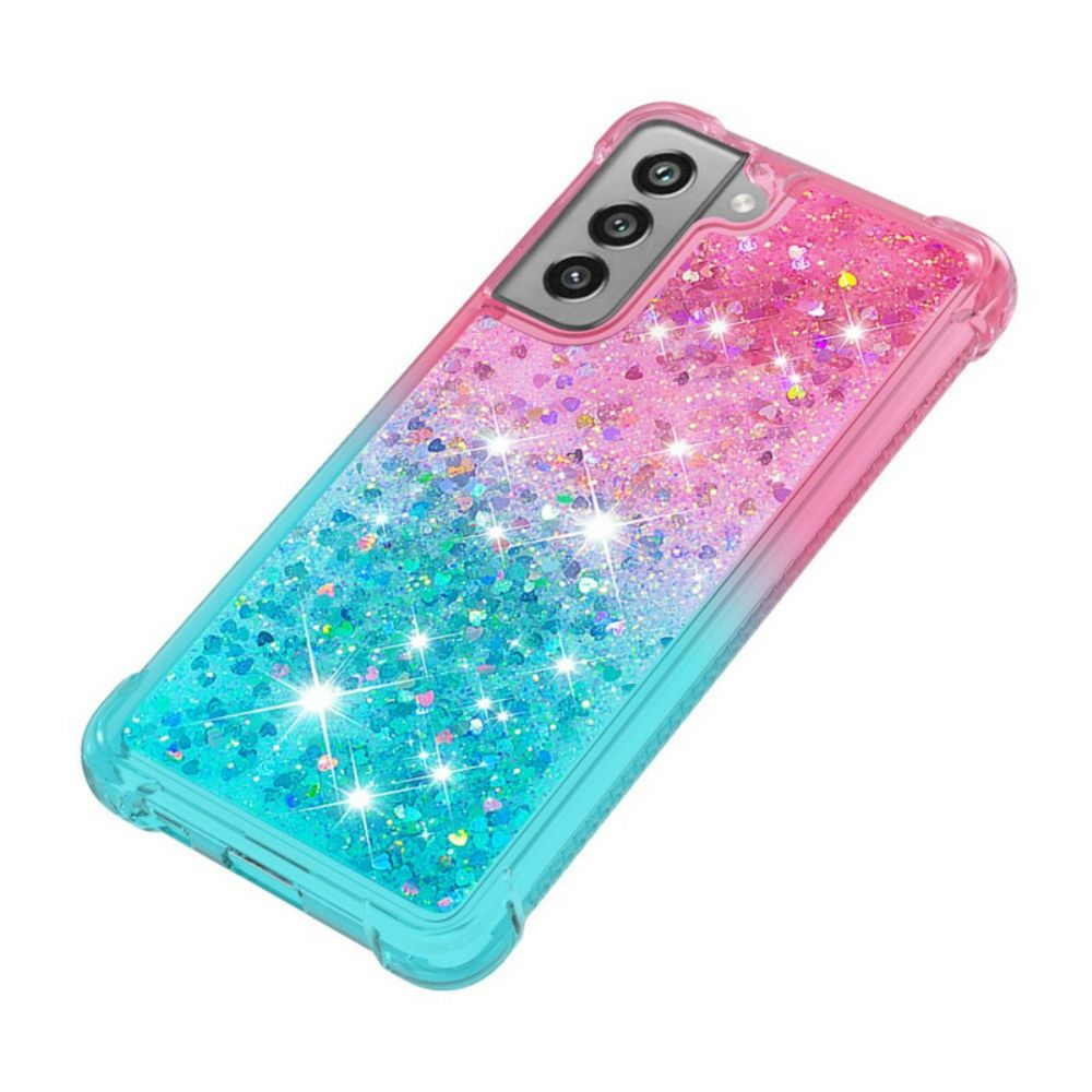 Hoesje voor Samsung Galaxy S21 FE Pailletten Kleuren