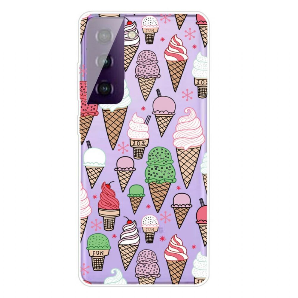 Hoesje voor Samsung Galaxy S21 FE Roomijs