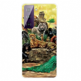 Hoesje voor Samsung Galaxy S21 FE Safaridieren