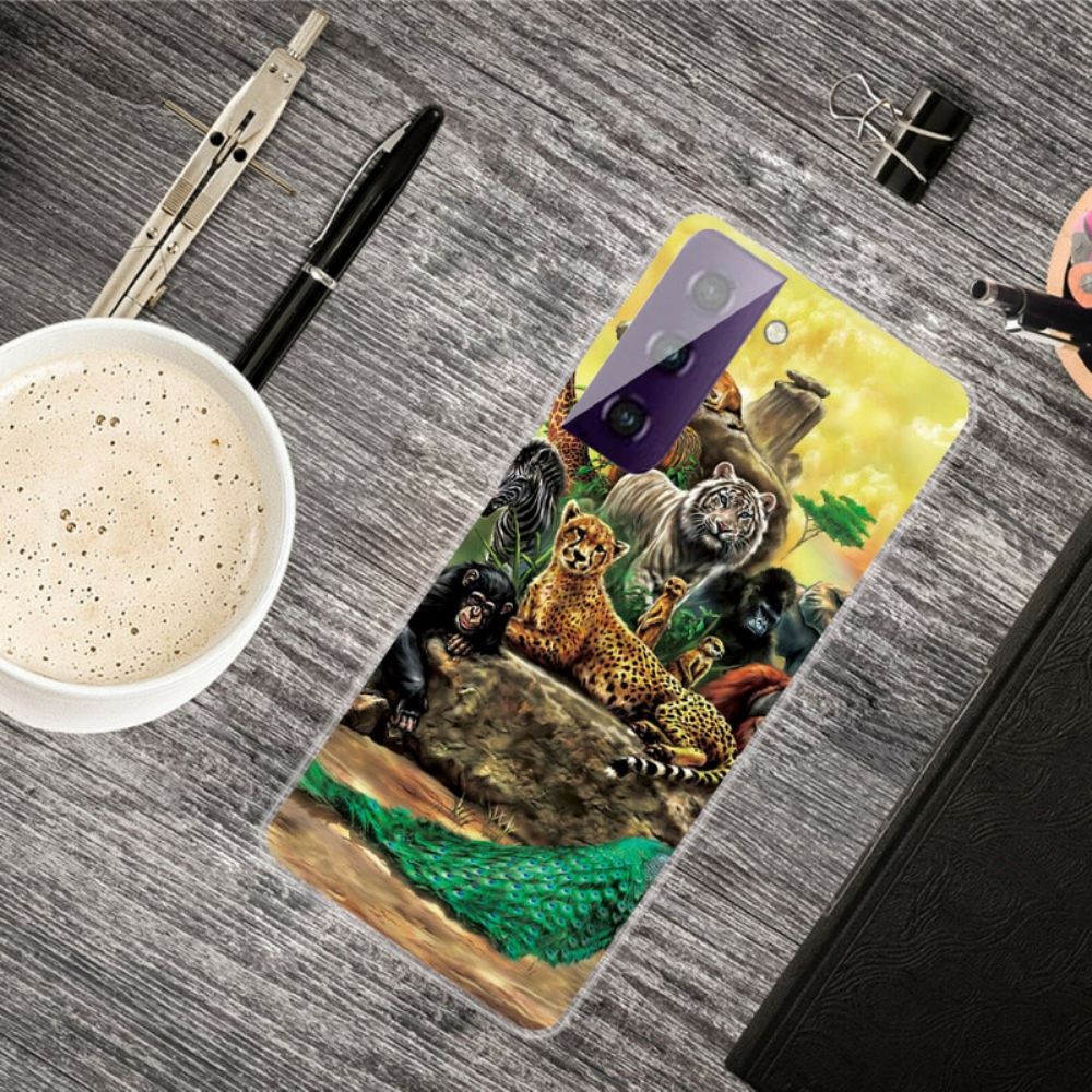 Hoesje voor Samsung Galaxy S21 FE Safaridieren