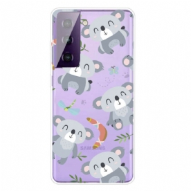 Hoesje voor Samsung Galaxy S21 FE Schattige Koala's