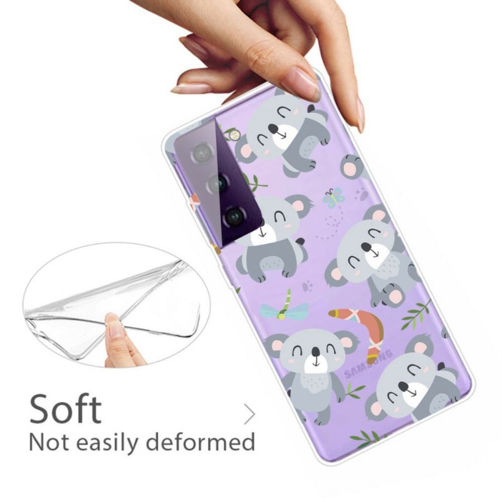 Hoesje voor Samsung Galaxy S21 FE Schattige Koala's