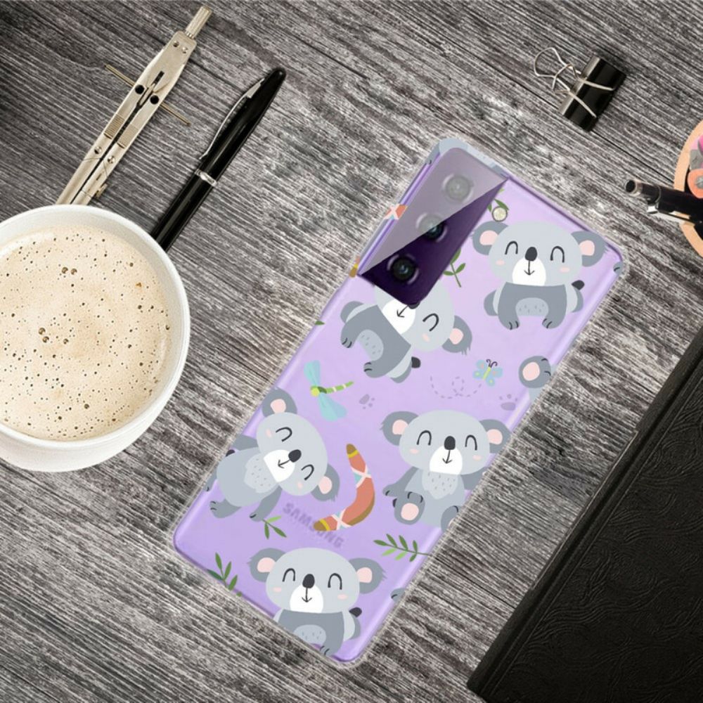 Hoesje voor Samsung Galaxy S21 FE Schattige Koala's