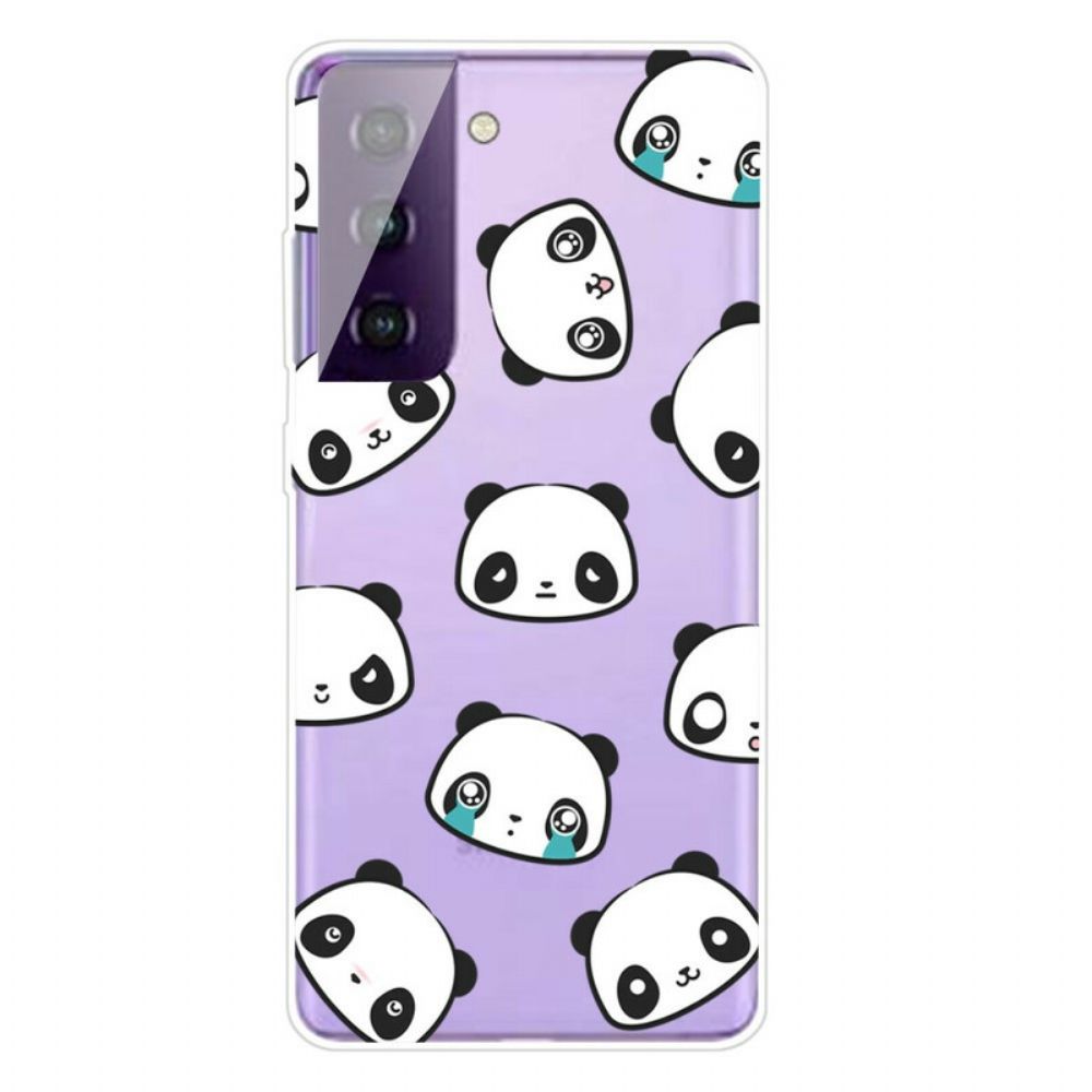 Hoesje voor Samsung Galaxy S21 FE Sentimentele Panda's