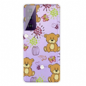 Hoesje voor Samsung Galaxy S21 FE Teddyberen Top