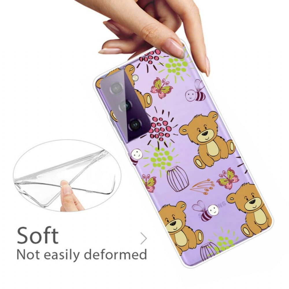 Hoesje voor Samsung Galaxy S21 FE Teddyberen Top