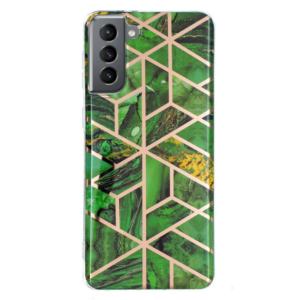 Hoesje voor Samsung Galaxy S21 FE Ultra Design Marmer