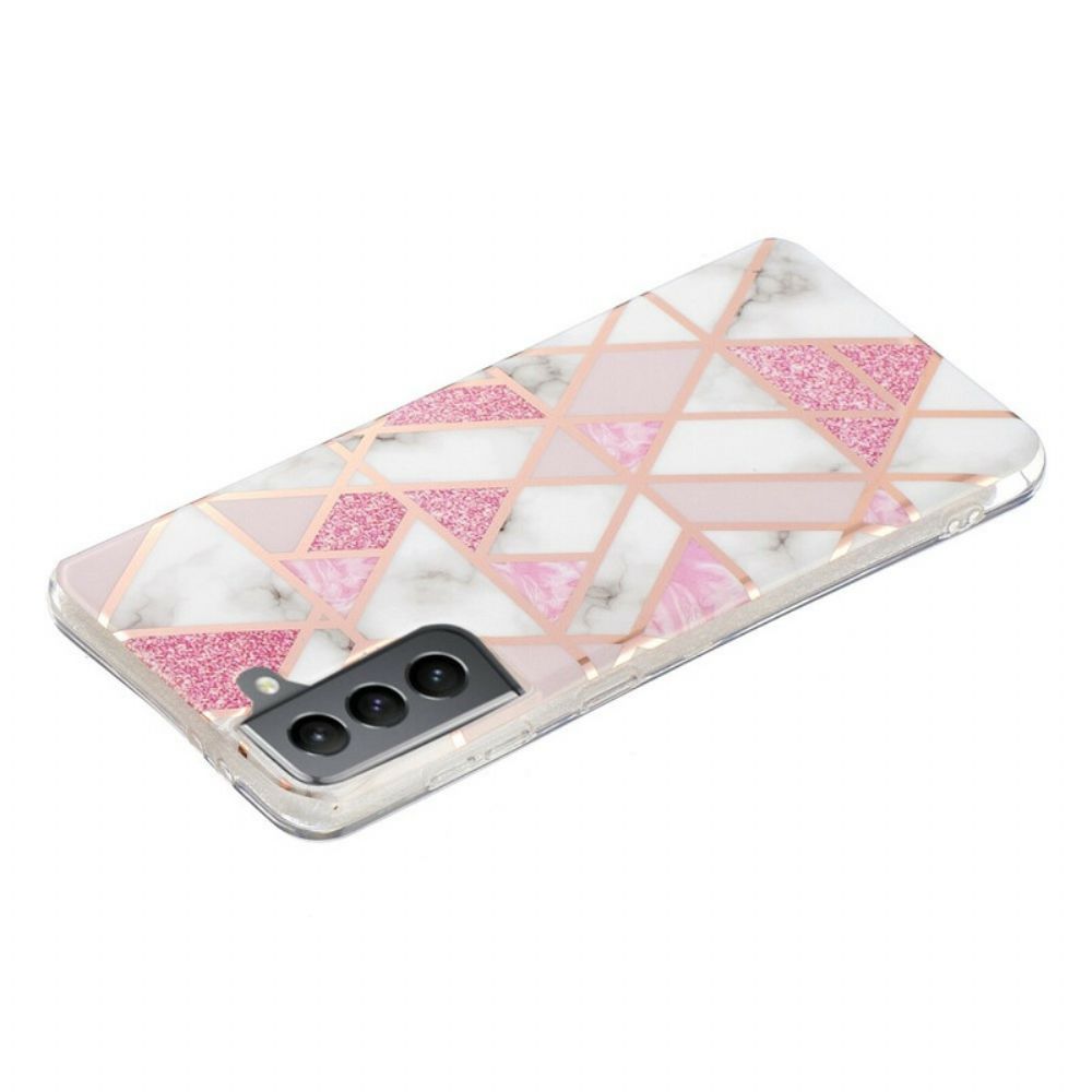 Hoesje voor Samsung Galaxy S21 FE Ultra Design Marmer