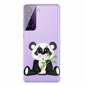 Hoesje voor Samsung Galaxy S21 FE Verdrietig Panda