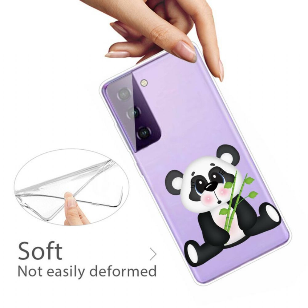 Hoesje voor Samsung Galaxy S21 FE Verdrietig Panda