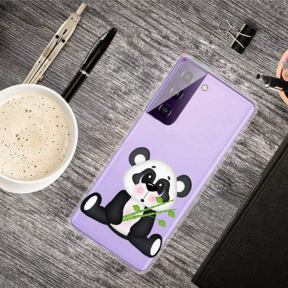 Hoesje voor Samsung Galaxy S21 FE Verdrietig Panda