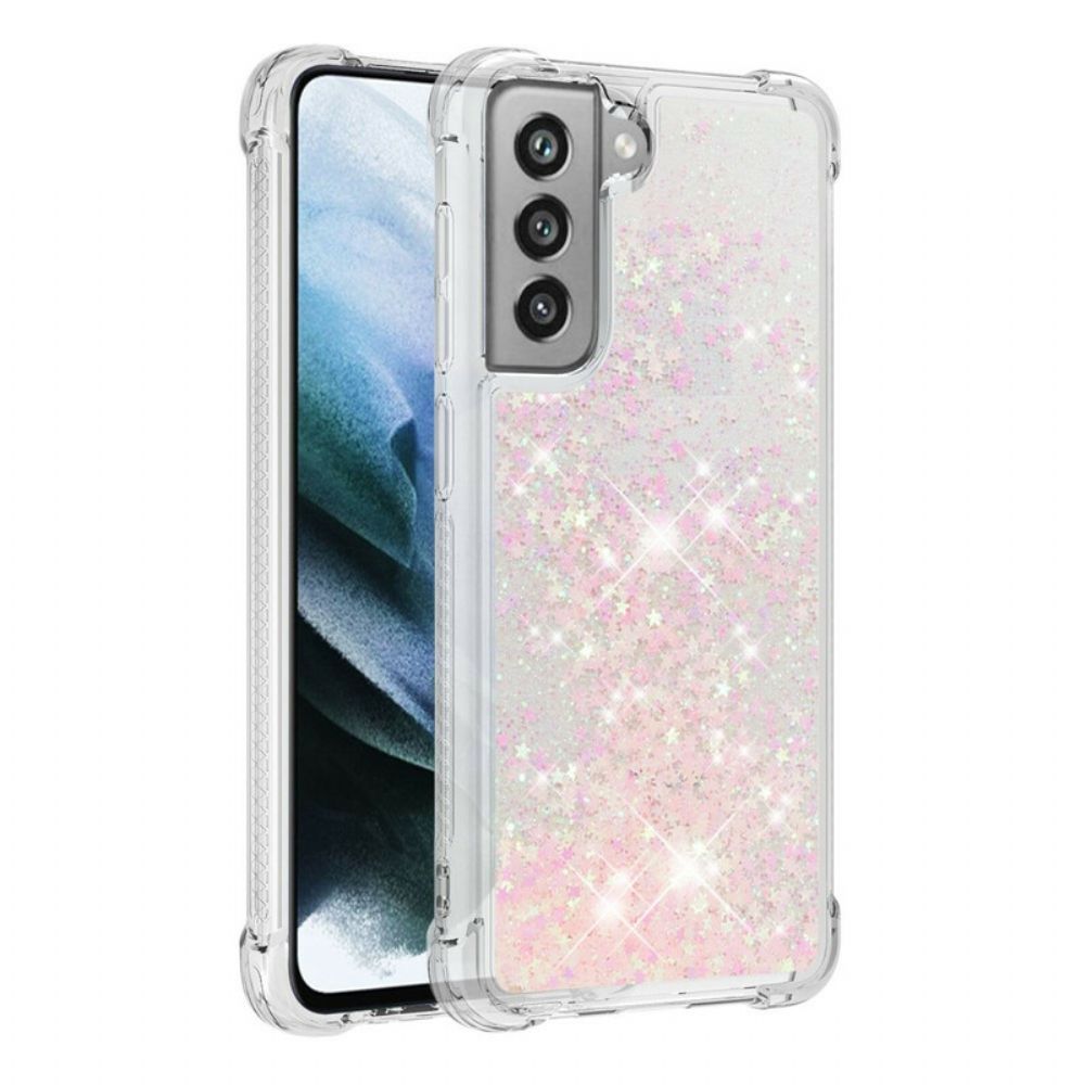 Hoesje voor Samsung Galaxy S21 FE Verlangen Glitter