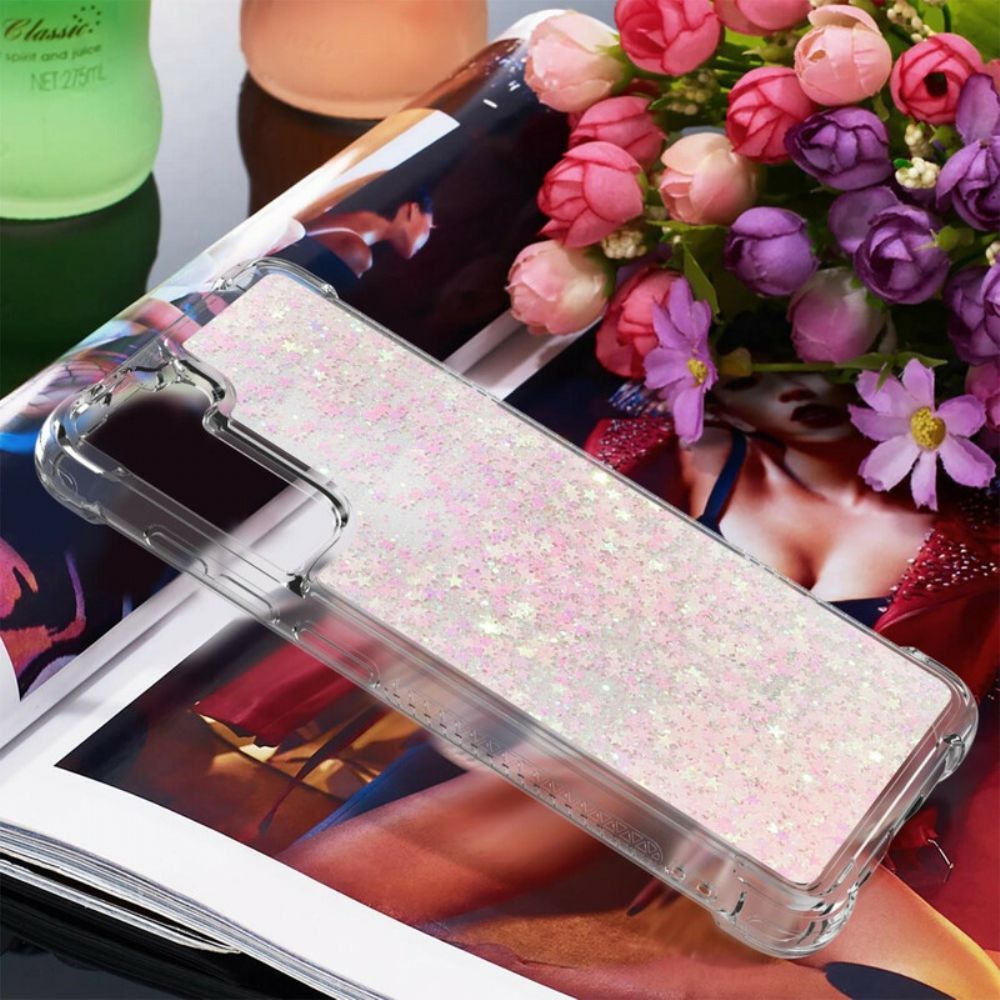 Hoesje voor Samsung Galaxy S21 FE Verlangen Glitter