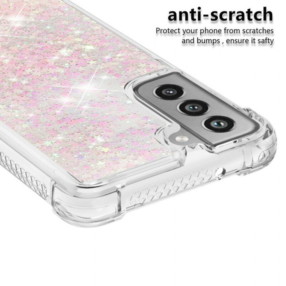 Hoesje voor Samsung Galaxy S21 FE Verlangen Glitter