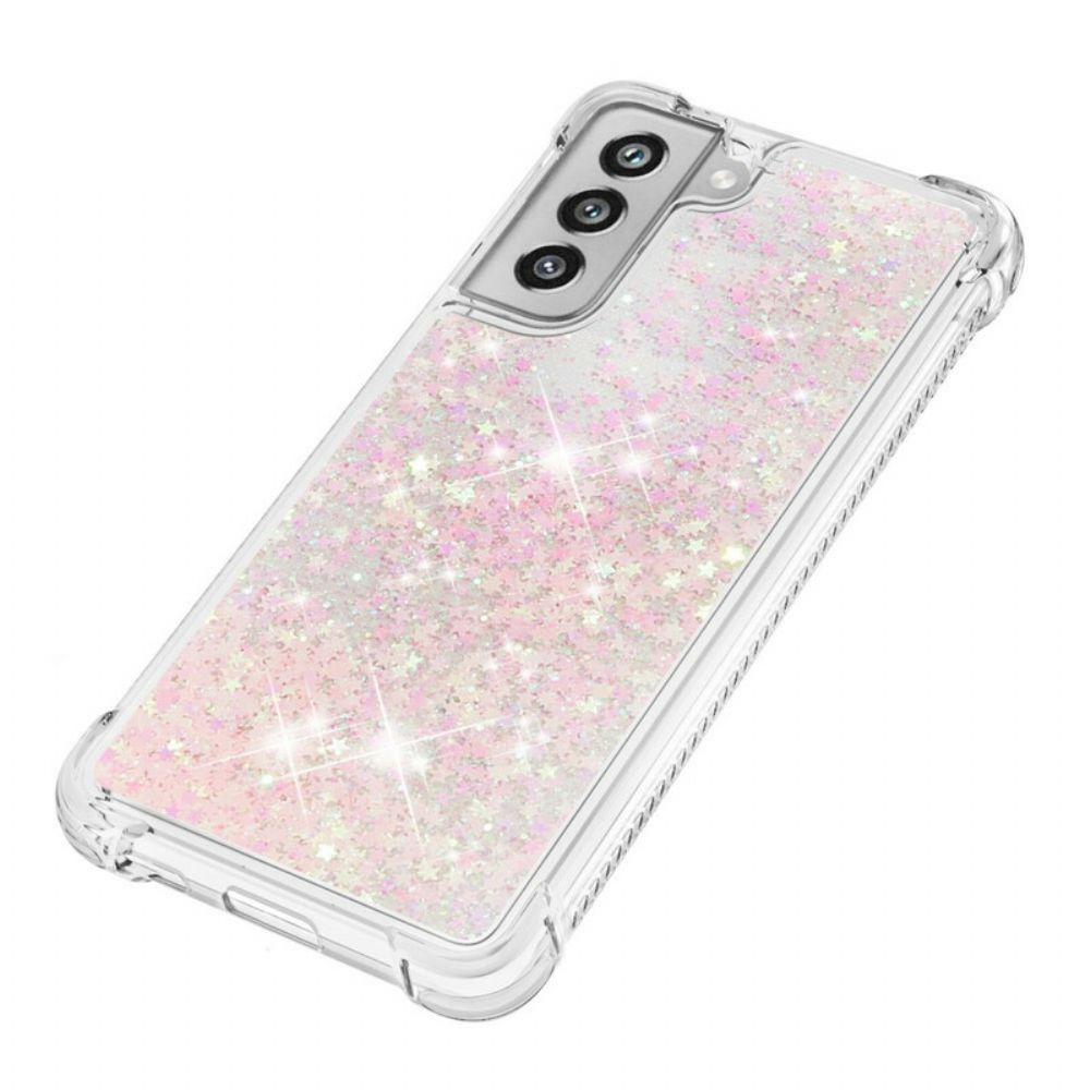 Hoesje voor Samsung Galaxy S21 FE Verlangen Glitter