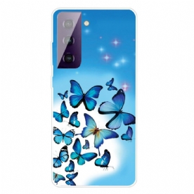 Hoesje voor Samsung Galaxy S21 FE Vlinders Vlinders