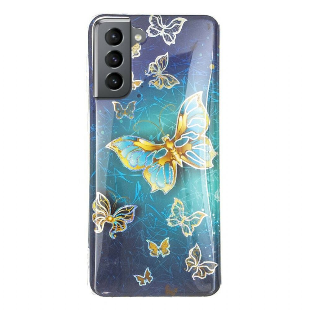 Hoesje voor Samsung Galaxy S21 FE Vlinders Ontwerp