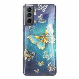 Hoesje voor Samsung Galaxy S21 FE Vlinders Ontwerp